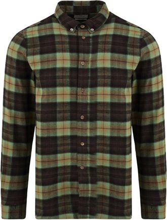 Paul Smith Rechtvallend overhemd met Amerikaanse kraag - Heren - Casual Overhemden - Groen - XL - Katoen - Overhemden
