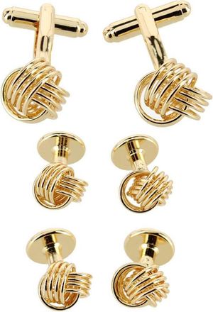Trafalgar Store Kenneth Knot Formal Set in Gold at Nordstrom