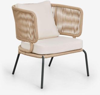 Sklum Sklum - Pack De 2 Sillones De Jard&iacute;n En Hierro Y Cuerda Trenzada Calipso