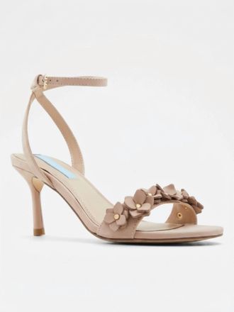 Draper James Womens Alice Floral Heeled Sandal In Medium Pink