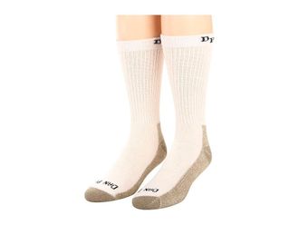 Dan Post Work Outdoor High Performance Socks- Medium Weight 2-Pack Mens Crew Cut Socks Shoes Natural : 10 (US Mens Shoe 10.5-13)