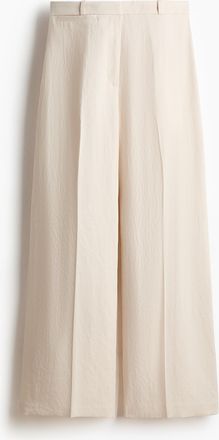 H&M Elegante Hose mit weitem Bein - Hellbeige