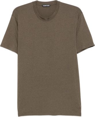 Tom Ford Logo-embroidered Crew-neck T-shirt