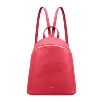Paul Costelloe Womens Panoma Pink Leather Backpack Bag - One Size