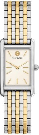 Tory Burch The Eleanor Slim Tank Bracelet Watch, 20mm x 34mm in Two Tone at Nordstrom