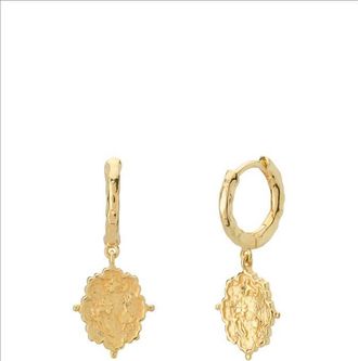 Murkani Loved Always Huggie Earrings in Yellow Gold at Nordstrom