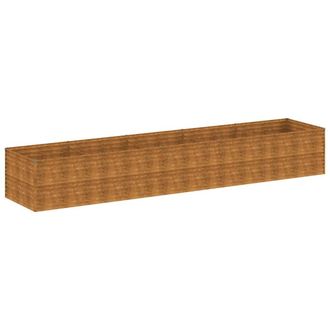 Berkfield Home Garden Raised Bed 479x100x69 cm Corten Steel in Brown | Size: 479 x 100 x 69 cm