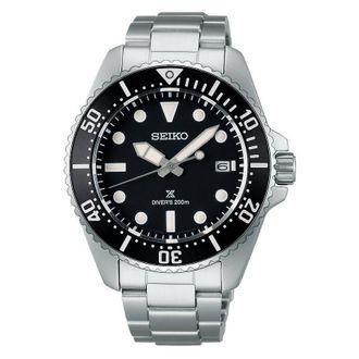 Seiko Prospex Sea Solar Black Dial Mens Watch SNE597P1