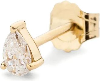 WHITEbIRD 18K yellow gold Pear diamond earring - Oro