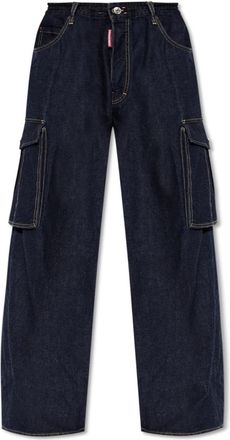 Dsquared2 Jeans capsule Summer Lovers - Heren - Loose Fit Jeans - Blauw - 2XL - Katoen - Jeans