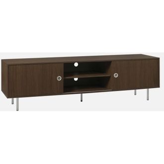 Sweeek Mobile TV vintage in legno e acciaio inossidabile 2 ante, 180cm