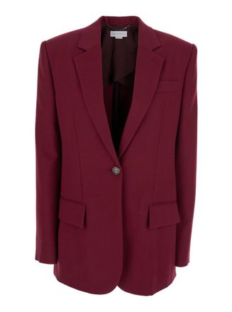 Stella McCartney Red Notched Lapel Blazer