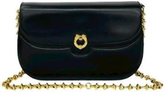 Gucci Pre-owned Cross Body Bags, female, Black, Size: ONE SIZE Pre-owned Vintage Pochette Shoulder Bag