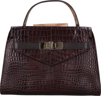 Alviero Martini 1A Classe Bolso de hombro de piel - Bags - Mujer - Marr&oacute;n - ONE SIZE