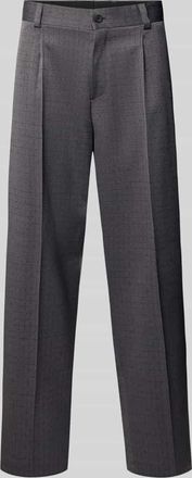 HUGO BOSS Loose Fit Anzughose aus Schurwoll-Mix Modell FLIPS251X in Mittelgrau, Größe 102