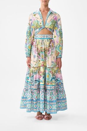 Camilla Cropped Wrap Shirt Just Coasting at Nordstrom, Size Small Au