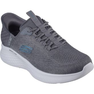 Skechers Skech-Lite Pro Primebase Textiel Heren Charcoal/Blauwe Sneakers