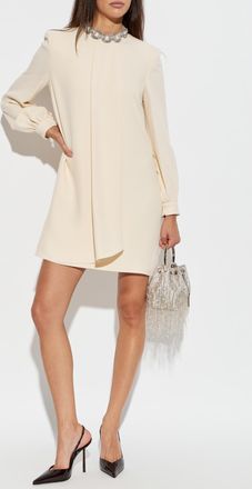 Valentino Garavani Silk Dress, Womens, Cream