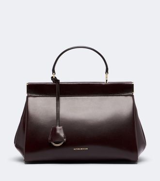 Victoria Beckham Sloane Frame leather top-handle bag