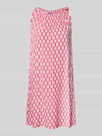 Zabaione Knielanges Kleid aus Viskose mit Rundhalsausschnitt in Rot, Gr&ouml;&szlig;e XXL