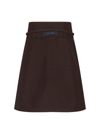 Courr&egrave;ges Womens Trousers Brown Cotton