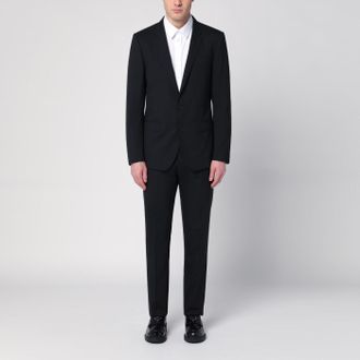 Dolce & Gabbana Black single-breasted virgin wool suit