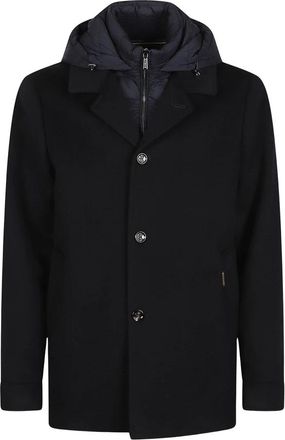 Moorer Barolo-Le Jas - Heren - Mantel - Blauw - M - Jassen