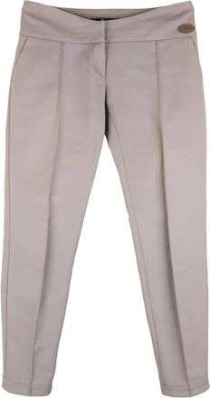 Elisabetta Franchi Wide Broeken - Dames - Slim Fit Broeken - Grijs - XS - Polyester - Broeken