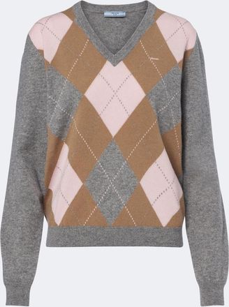 Prada Pullover in cashmere a rombi