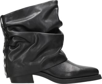 Ash Loren Ankle Boot - Dames - Cowboylaarzen - Zwart - 38 EU - Leer - Schoenen