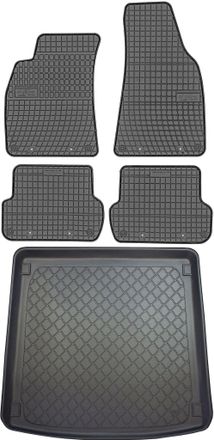 OEM Juego De Alfombrillas De Goma Para Coche Y Maletero Para Audi A4 B6 B7 Kombi (noviembre De 2001 A Marzo De 2008)