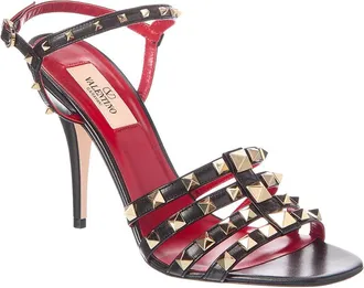 Valentino Rockstud 100 Leather Sandal