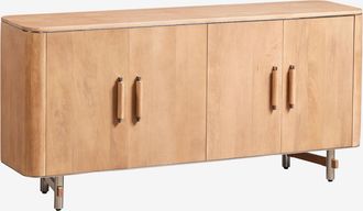 Sklum Aparador En Madera De Mango Y Acero Osaka Sklum &x2194&xfe0e 160 Cm