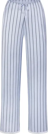 SKIMS Lace-trim Woven Shine Trousers - Blue - M (UK12-14)