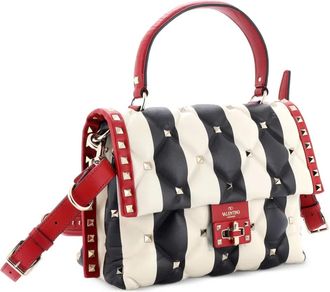 Valentino Garavani Borsa a spalla Candystud media in pelle con manico - Multicolore