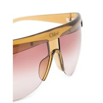 Chlo&eacute; CH0416S-005 Gradient-Lens Shield Sunglasses - Pink