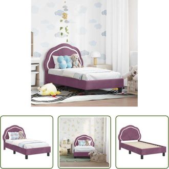 vidaXL vidaXL Testata per letto - Struttura letto per bambini con testata Viola 70 x 140 cm