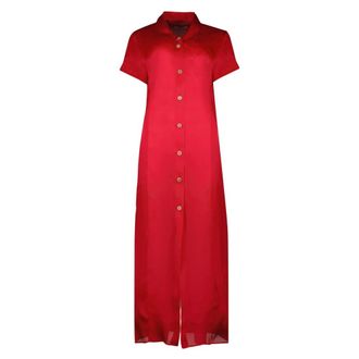 Khaite Dames, Jurken, Rood, Maat: S Katoen