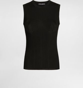 Dolce & Gabbana Knit Top - Woman Shirts And Tops Black 36