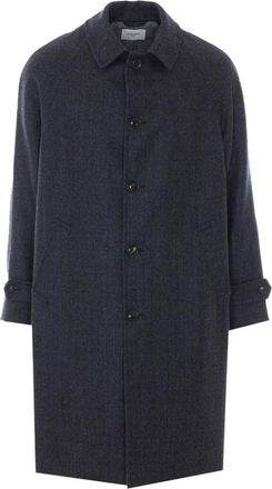 Circolo 1901 Raglanjas - Heren - Mantels - Blauw - Maat: 2XL Wol