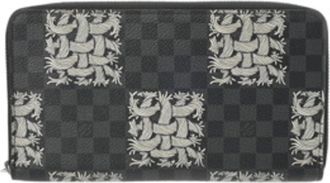 Louis Vuitton Black Damier Graphite Long Wallet (Bi-Fold) (Pre-Owned)