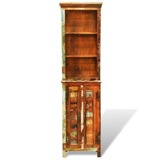 Berkfield Home Vintage Style Reclaimed Solid Wood Bookshelf in Brown