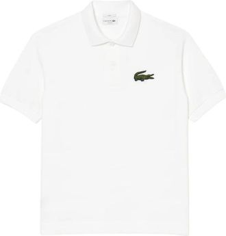 Lacoste Polo met Grote Logo Losse Pasvorm - Heren - Polos - Wit - L - Tops