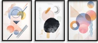 OEM P&oacute;steres De Pared Con Pinturas Modernas Y Decoraci&oacute;n De Pared En Tonos Pastel