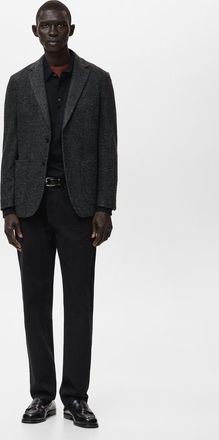 Mango Giacca misto lana slim-fit grigio - Uomo - 46 - MANGO MAN