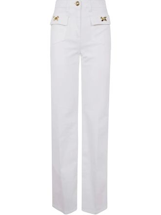 Elisabetta Franchi cotton trousers - White