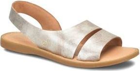 B&oslash;rn Meri Slingback Sandal in Light Gold Champagne at Nordstrom Rack, Size 11