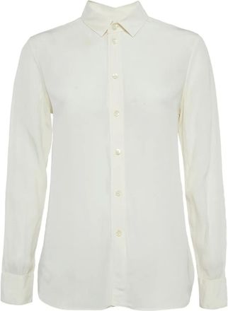Saint Laurent silk button-down blouse - Neutrals