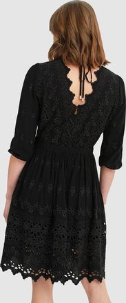Belle & Bloom Sweet Talk Eyelet Mini Dress
