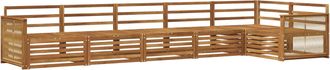 vidaXL Conjunto De Sof&aacute;s De Exterior 6 Uds. Natural Vidaxl